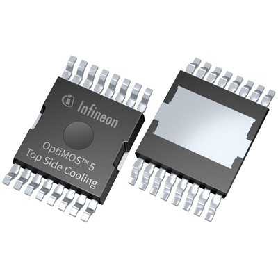 N-Channel MOSFET, 400 A, 80 V, 16-Pin PG HDSOP-16 (TOLT) Infineon IAUS300N08S5N011TATMA1