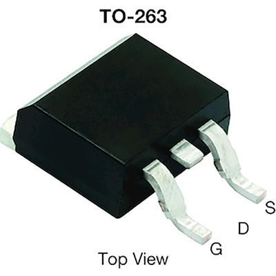 N-Channel MOSFET, 100 A, 40 V, 3-Pin D2PAK Vishay SQM40020E_GE3
