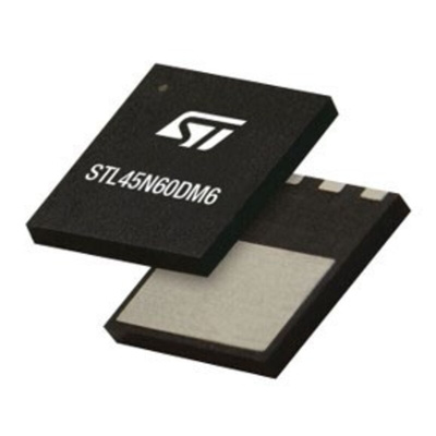 N-Channel MOSFET Transistor, 25 A, 600 V, 5-Pin PowerFLAT 8 x 8 HV STMicroelectronics STL45N60DM6