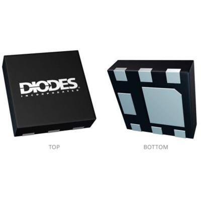 P-Channel MOSFET, 7.5 A, 20 V, 6-Pin U-DFN2020 Diodes Inc DMP2016UFDF-7