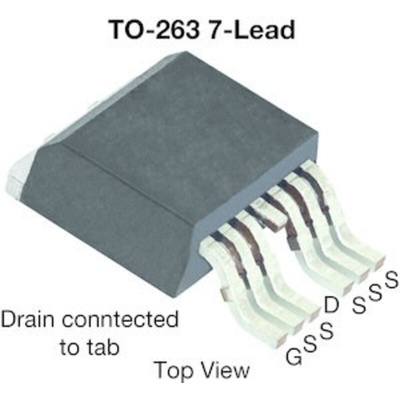 N-Channel MOSFET, 150 A, 40 V, 7-Pin D2PAK Vishay Siliconix SQM40022EM_GE3
