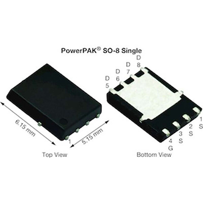 N-Channel MOSFET, 165 A, 60 V, 8-Pin PowerPAK SO-8 Vishay SiR626ADP-T1-RE3