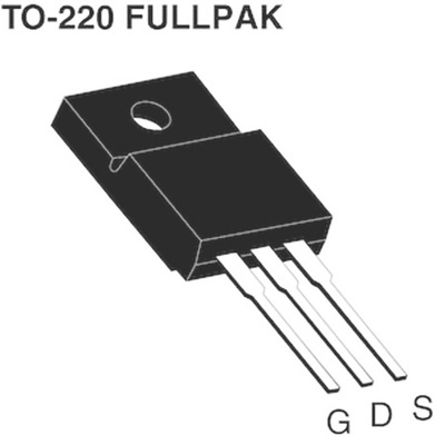 N-Channel MOSFET, 16 A, 600 V, 3-Pin TO-220FP Vishay SIHF068N60EF-GE3