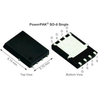 N-Channel MOSFET, 130 A, 80 V, 8-Pin PowerPAK SO-8 Vishay SIR680LDP-T1-RE3