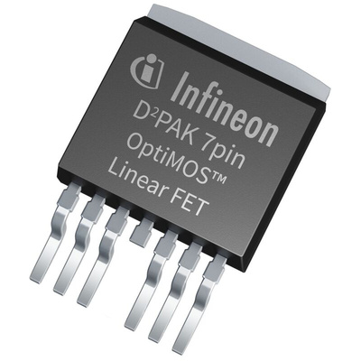 N-Channel MOSFET, 180 A, 100 V, 7-Pin D2PAK-7 Infineon IPB017N10N5LFATMA1