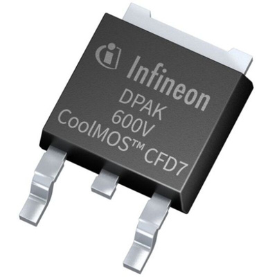N-Channel MOSFET Transistor & Diode, 51 A, 650 V, 3-Pin DPAK Infineon IPD60R170CFD7ATMA1