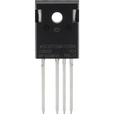 SiC N-Channel MOSFET, 46 A, 1200 V, 4-Pin TO-247-4 Microchip MSC040SMA120B4