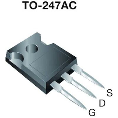 N-Channel MOSFET, 8 A, 800 V, 3-Pin TO-247AC Vishay SIHG11N80AE-GE3