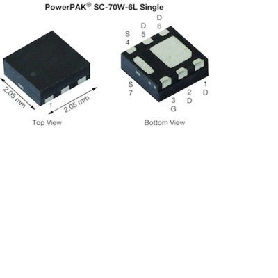 N-Channel MOSFET, 2.25 A, 30 V, 7-Pin PowerPAK SC-70W-6L Vishay SQA470CEJW-T1_GE3