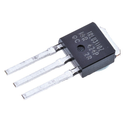 N-Channel MOSFET, 63 A, 100 V, 3-Pin IPAK Infineon IRLU3110ZPBF