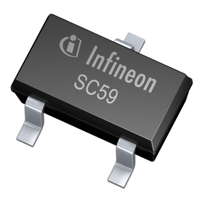 P-Channel MOSFET, 620 mA, 60 V, 3-Pin SC-59 Infineon BSR315PH6327XTSA1