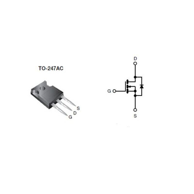 N-Channel MOSFET, 20 A, 850 V TO-247AC Vishay SIHG24N80AEF-GE3