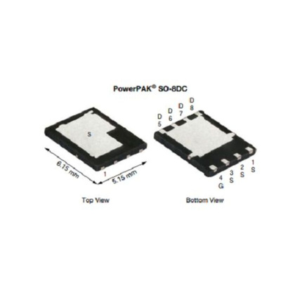 N-Channel MOSFET, 153 A, 80 V, 8-Pin PowerPAK SO-8DC Vishay SIDR5802EP-T1-RE3