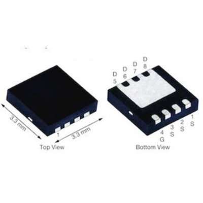 N-Channel MOSFET, 178.3 A, 30 V, 8-Pin PowerPAK 1212-8S Vishay SISS66DN-T1-GE3
