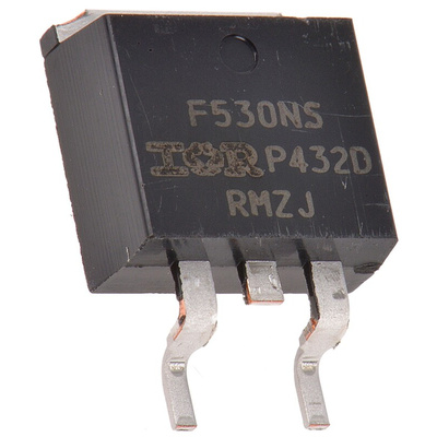N-Channel MOSFET, 17 A, 100 V, 3-Pin D2PAK Infineon IRF530NSTRLPBF