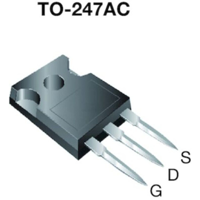 N-Channel MOSFET, 13 A, 800 V, 3-Pin TO-247AC Vishay SIHG15N80AEF-GE3