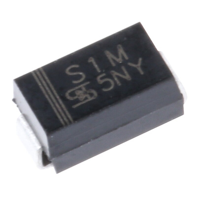 Taiwan Semi 1000V 1A, Rectifier Diode, 2-Pin DO-214AC S1M M2G