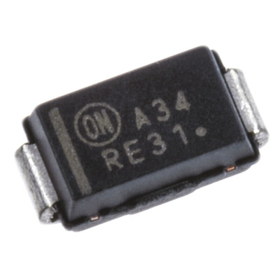 onsemi 40V 3A, Schottky Diode, 2-Pin DO-214AC MBRA340T3G