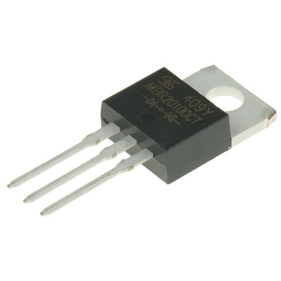 Taiwan Semi 100V 20A, Dual Schottky Diode, 3-Pin TO-220AB MBR20100CT