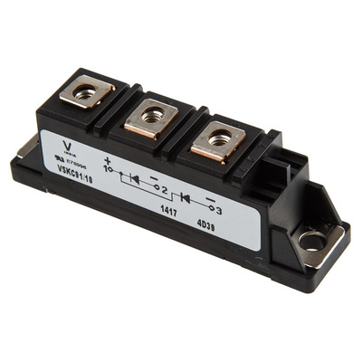 Vishay 1000V 100A, Dual Rectifier Diode, 3-Pin TO-240AA VS-VSKC91/10