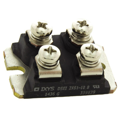 IXYS 1000V 60A, Dual Rectifier Diode, 4-Pin SOT-227B DSEI2X61-10B