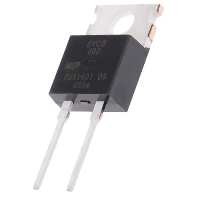 WeEn Semiconductors Co., Ltd 600V 8A, Hyperfast Diode, 2-Pin TO-220AC BYC8-600,127