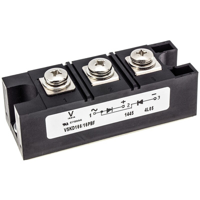 Vishay 1600V 165A, Dual Rectifier Diode, 3-Pin INT-A-PAK VS-VSKD166/16PBF