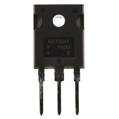 Vishay 40V 40A, Dual Schottky Diode, 3-Pin TO-247AC VS-40CPQ040-N3