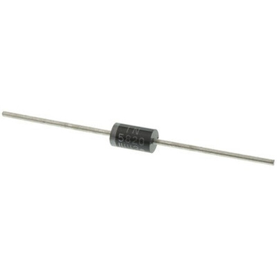 onsemi 20V 3A, Schottky Diode, 2-Pin DO-201AD 1N5820RLG