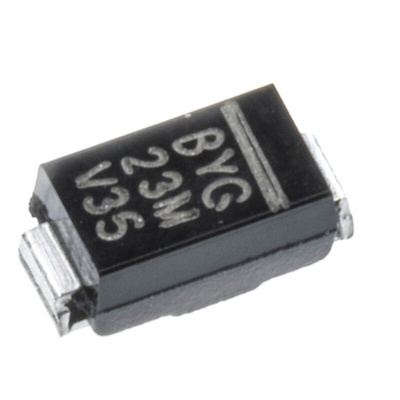 Vishay 1000V 1.5A, Ultrafast Rectifiers Diode, 2-Pin DO-214AC BYG23M-E3/TR