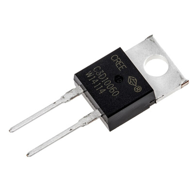 Wolfspeed 600V 10A, SiC Schottky Diode, 2-Pin TO-220 C3D10060A