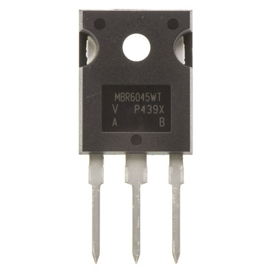 Vishay 45V 60A, Dual Schottky Diode, 3-Pin TO-247AC VS-MBR6045WT-N3