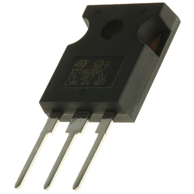 STMicroelectronics 200V 60A, Dual Rectifier Diode, 3-Pin TO-247 STTH6002CW