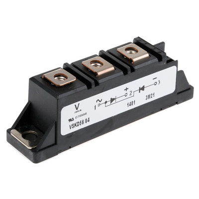 Vishay 400V 60A, Dual Rectifier Diode, 3-Pin TO-240AA VS-VSKD56/04