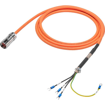Siemens Cable for Use with SINAMICS V90, 3m Length, 600 V, 1000 V