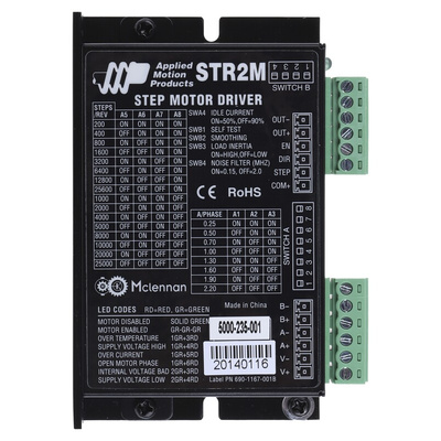 Applied Motion Systems Stepper Motor Controller, 0.3 → 2.2 A, 12 → 48 V dc