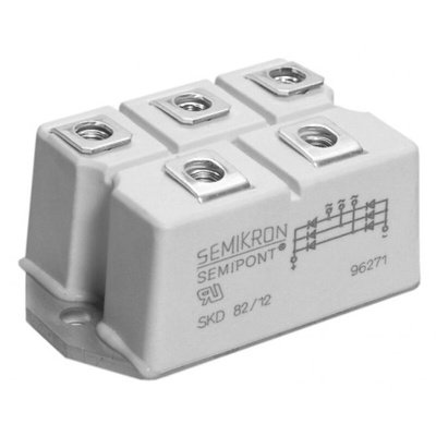 Semikron 1200V 80A, 6 Diode, 5-Pin G 36 SKD 82/12