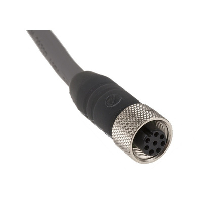 Alpha Wire, Alpha Connect Series, Right Angle to Unterminated Cordset, 8 Core 3m Cable
