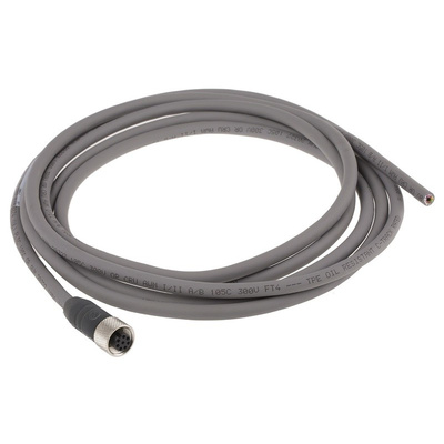 Alpha Wire, Alpha Connect Series, Right Angle to Unterminated Cordset, 8 Core 3m Cable