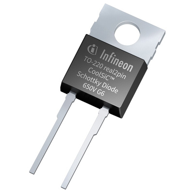 Infineon 650V 16A, SiC Schottky Diode, 2-Pin PG-TO220 IDH16G65C6XKSA1