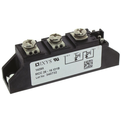 IXYS MCC26-16IO1B, Dual Thyristor Module 1600V, 32A 100mA