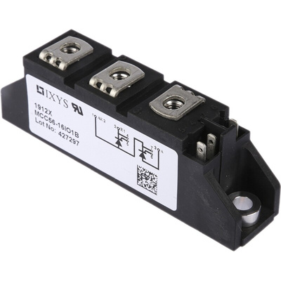 IXYS MCC56-16IO1B, Dual Thyristor Module 1600V, 64A 100mA