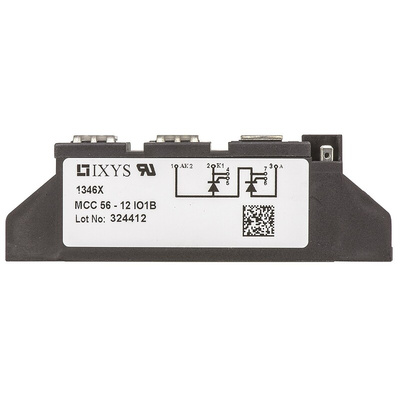 IXYS MCC56-12IO1B, Dual Thyristor Module 1200V, 64A 100mA