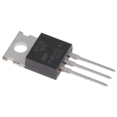 WeEn Semiconductors Co., Ltd Through Hole, 3-pin, TRIAC, 600V, Gate Trigger 1.5V 600V