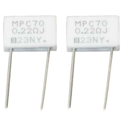 Fukushima Futaba 220mΩ Metal Plate Metal Plate Resistor 2W ±10% MPC70 0R22 K