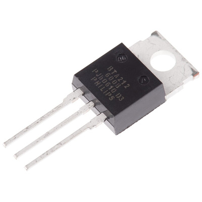 WeEn Semiconductors Co., Ltd Through Hole, 3-pin, TRIAC, 600V, Gate Trigger 1.5V 600V