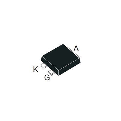 STMicroelectronics X0115MUF, Thyristor 600V, 1A 0.15mA