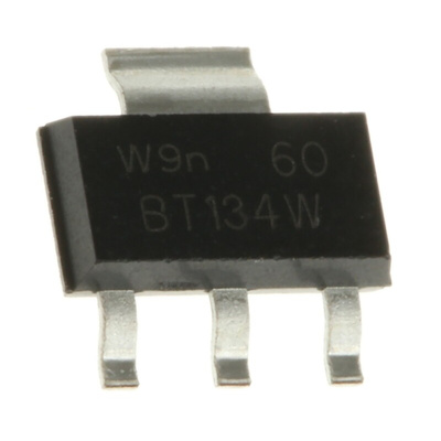 WeEn Semiconductors Co., Ltd Surface Mount, 4-pin, TRIAC, 600V, Gate Trigger 1.5V 600V