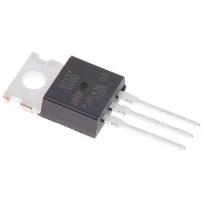 WeEn Semiconductors Co., Ltd Through Hole, 3-pin, TRIAC, 600V, Gate Trigger 1.5V 600V