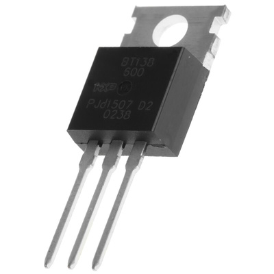WeEn Semiconductors Co., Ltd Through Hole, 3-pin, TRIAC, 600V, Gate Trigger 1.5V 600V